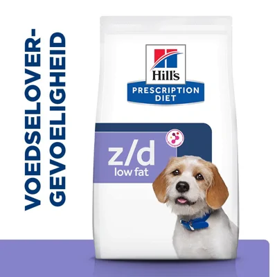 Hill's Prescription Diet z/d Low Fat Food Sensitivities hondenvoer 3 kilo
