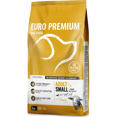 Euro Premium Adult Small w/Lamb & Rice hondenvoer 12 kg