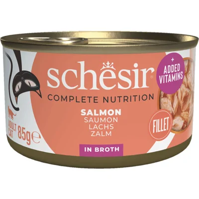 12x Schesir Kattenvoer Gekookte Zalm 85 gr