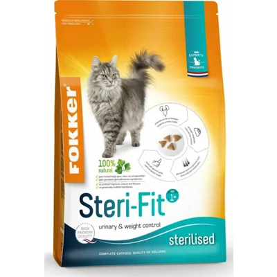 3x Fokker Steri-Fit Kattenvoer Gevogelte 2,5 kg