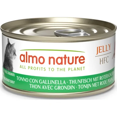 Almo Nature HFC Kattenvoer Nat Blikje Tonijn&Rode Poon 70 gr