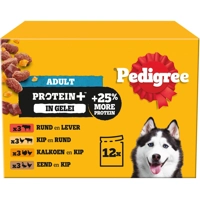 Pedigree Adult in Gelei Protein+ Maaltijdzakjes Multipack 12x85 gr