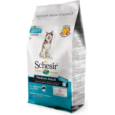 Schesir Hond Dry Maintenance Medium Vis 12 kg