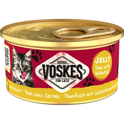 Voskes Kattenvoer Nat Tonijn met Geelstaart 85 gr