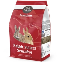 4x Deli Nature Premium Konijnenkorrels Sensitive 4 kg