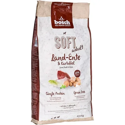 Bosch HPC Soft Adult Land-eend & Aardappel Hondenvoer - 12,5 kg