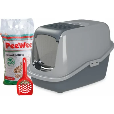 PeeWee Startpakket EcoHus Antraciet - Grijs 56 x 39 x 38,5 cm