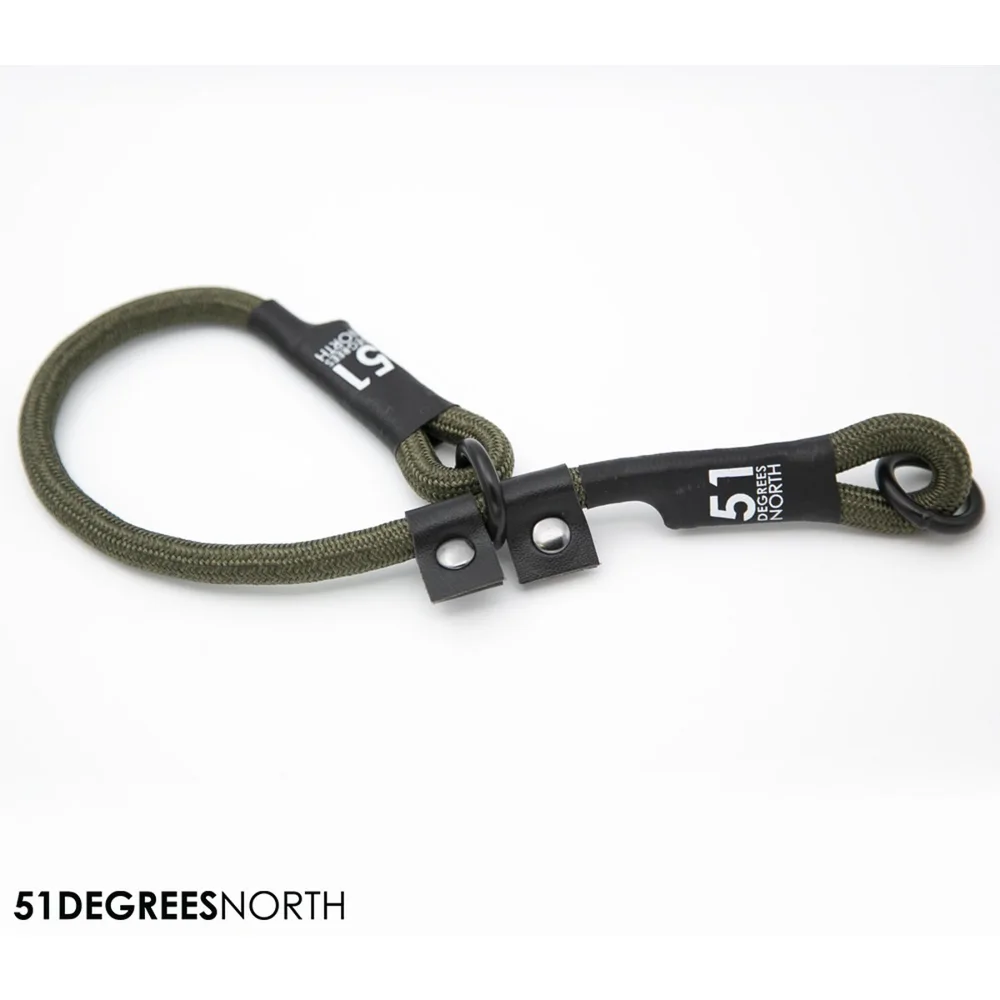 51 Degrees North - Wanderful - Collar - Rope - Khaki - 35-40 cm x 8 mm