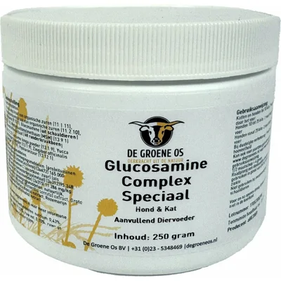 Groene Os Glucosamine Complex Speciaal - Hond/Kat - 250 g