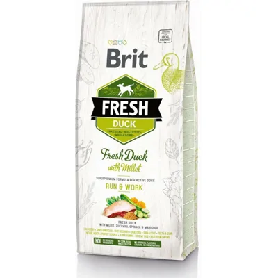 Brit Fresh Duck with Millet Active Run & Work - 12 kg