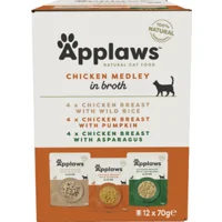 Applaws Cat - Chicken in Broth Multipack - 12 x 70 g
