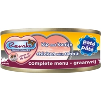 Renske Vers Vlees paté Kat Kip/Konijn 70gr