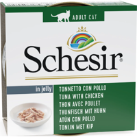 Schesir in Gelei Tonijn/Kip natvoer kat 85gr