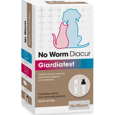 No Worm Diacur Giardiatest voor hond en kat Per verpakking