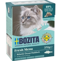 Bozita met schelvis stukjes in gelei natvoer kat 12 x 370 g