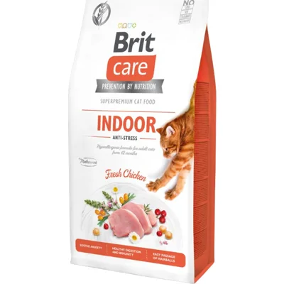 Brit Care Indoor Anti-stress kattenvoer 2 x 7 kg