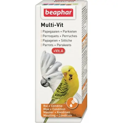 6x Beaphar Bogena Multi-Vitamine Papegaai&Parkiet 50 ml