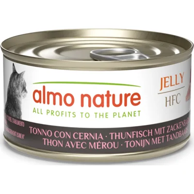 Almo Nature HFC Kattenvoer Nat Blikje Tonijn&Tandbaars 70 gr