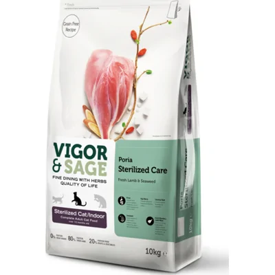 Vigor&Sage Kattenvoer Droog Adult Sterilized Care Poria 10 kg