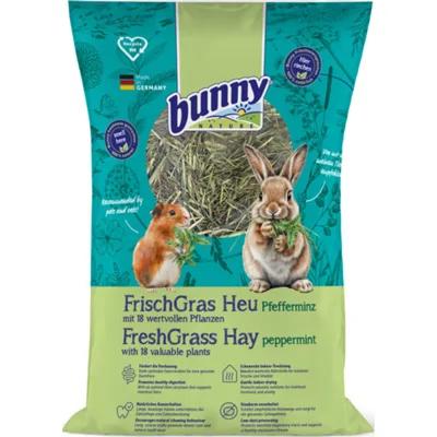 Bunny Nature Knaagdiervoer Vers Gras Hooi Pepermunt 500 gr