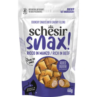 8x Schesir Snax! Kat Rund 60 gr