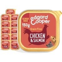 Edgard & Cooper Kip & Zalm Senior hond natvoer kuipjes 11 x 150gr product name