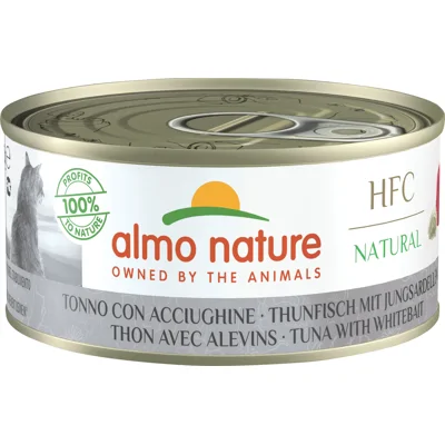 Almo Nature HFC Natural tonijn met ansjovis natvoer kat (150 g) 12 x 150 g