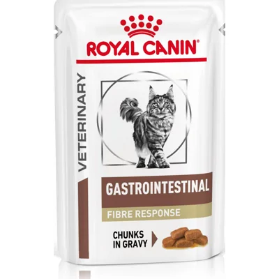 Royal Canin Veterinary Gastrointestinal Fibre Response natvoer kat (in saus) 1 doos (12 x 85 g)