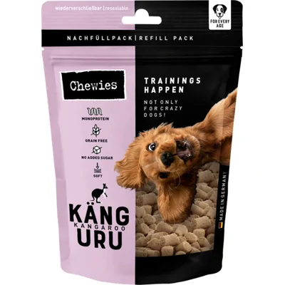 6x Chewies Trainingshapjes Hondensnacks Kangoeroe 175 gr