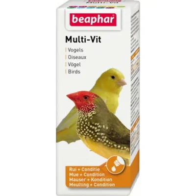 6x Beaphar Multi-Vitamine Vogel 50 ml