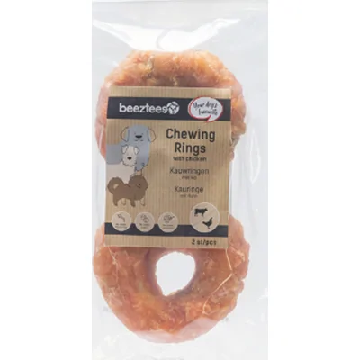 Beeztees Culinair Kauwring Met kip - 3 x 2 stuks