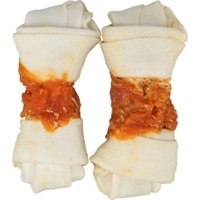 Trixie Denta Fun Knotted Chicken Chewing Bones - 11 cm - 2 stuks/70g