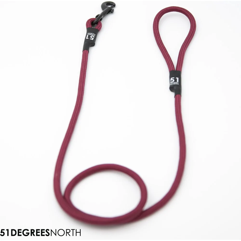 51 Degrees North - Wanderful - Leash - Rope - Burgundy - 120 cm x 8 mm
