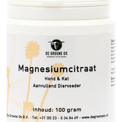 Groene Os Magnesiumcitraat - Hond/Kat - 100 g