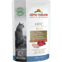 Almo Nature HFC Jelly Kattenvoer - Maaltijdzakje - Tonijn en Tong - 24 x 55