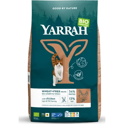 Yarrah Bio Kattenvoer Graanvrij Kip-Vis 800 gr
