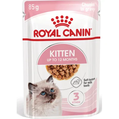 Royal Canin kitten morsels in gravy (saus) natvoer voor kitten zakjes 12x85gr
