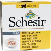 Schesir in Gelei Tonijn/Surimi natvoer kat 85gr