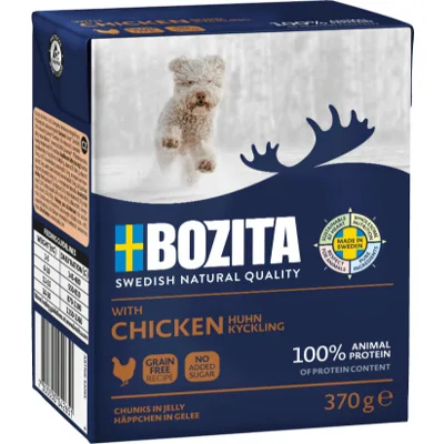 Bozita Naturals met kip natvoer hond 12 x 370 g
