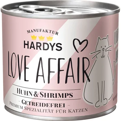 Hardys Love Affair kip met garnalen natvoer kat (blik) 12 x 200 g