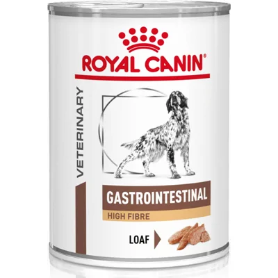 Royal Canin Veterinary Gastrointestinal High Fibre natvoer hond (paté) 1 tray (12 x 410 g)