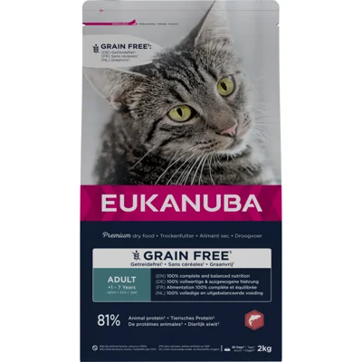 Eukanuba Adult Graanvrij Kattenvoer Zalm 2 kg