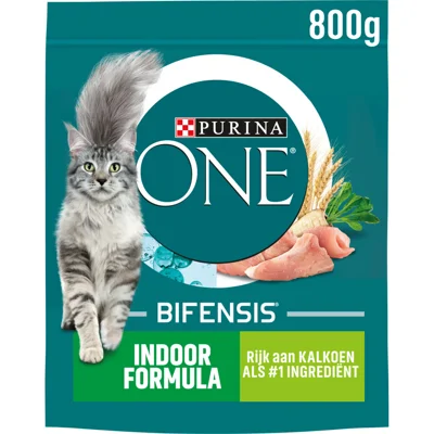 Purina ONE Indoor Kalkoen 800 gr