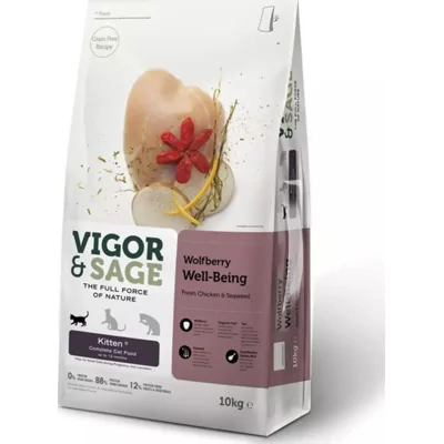 Vigor&Sage Kattenvoer Kitten Well-Being Wolfberry 10 kg