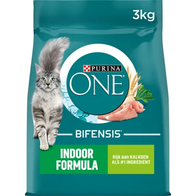 Purina ONE Adult Indoor -  Kalkoen - 2 x 3 kg
