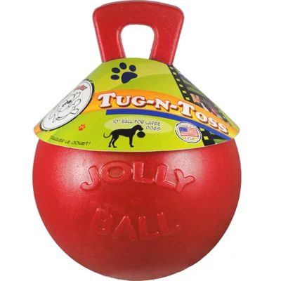 Jolly Ball Tug-n-Toss - Large (8 inch) 20 cm rood