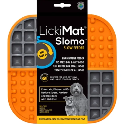 Lickimat Slomo - Zwart Turquoise - 20 cm
