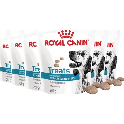 6x Royal Canin Hondensnack Hypoallergenic 230 gr