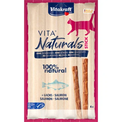 Vitakraft Vita Naturals Sticks - Zalm - 4 stuks