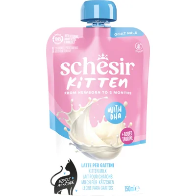 6x Schesir Kitten Care Milk Geit 150 ml